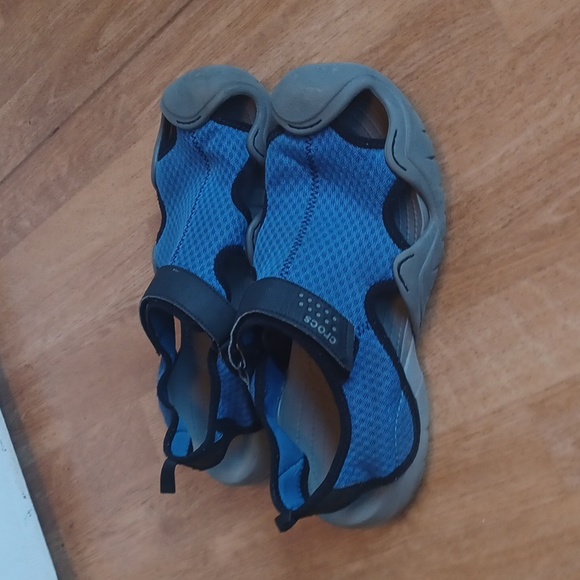 Crocs men's size 12 blue and gray - Picture 2 of 6